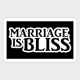 Marriage is Bliss Logo Magnet